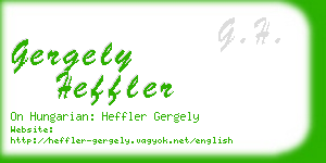 gergely heffler business card